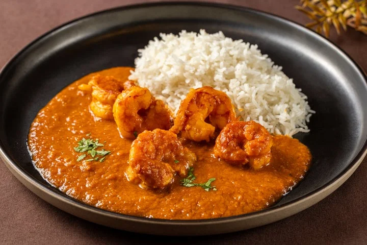エビが乗ったカレーライス
