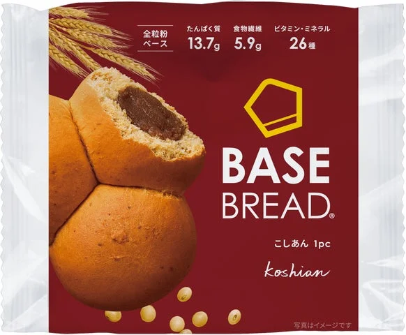 BASE BREADこしあんのパッケージ表面
