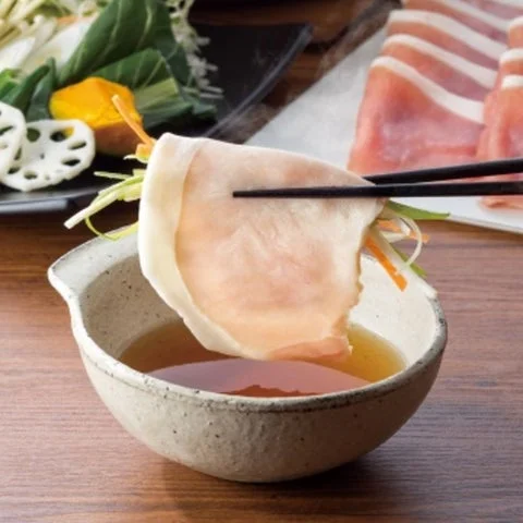 しゃぶしゃぶした九州黒豚
