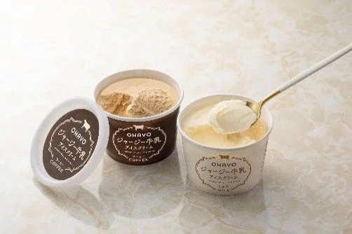 オハヨー乳業 ジャージー牛乳アイスクリームギフトのカップアイス2種