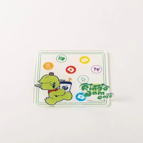 メメルが描かれたアクリル製コースター