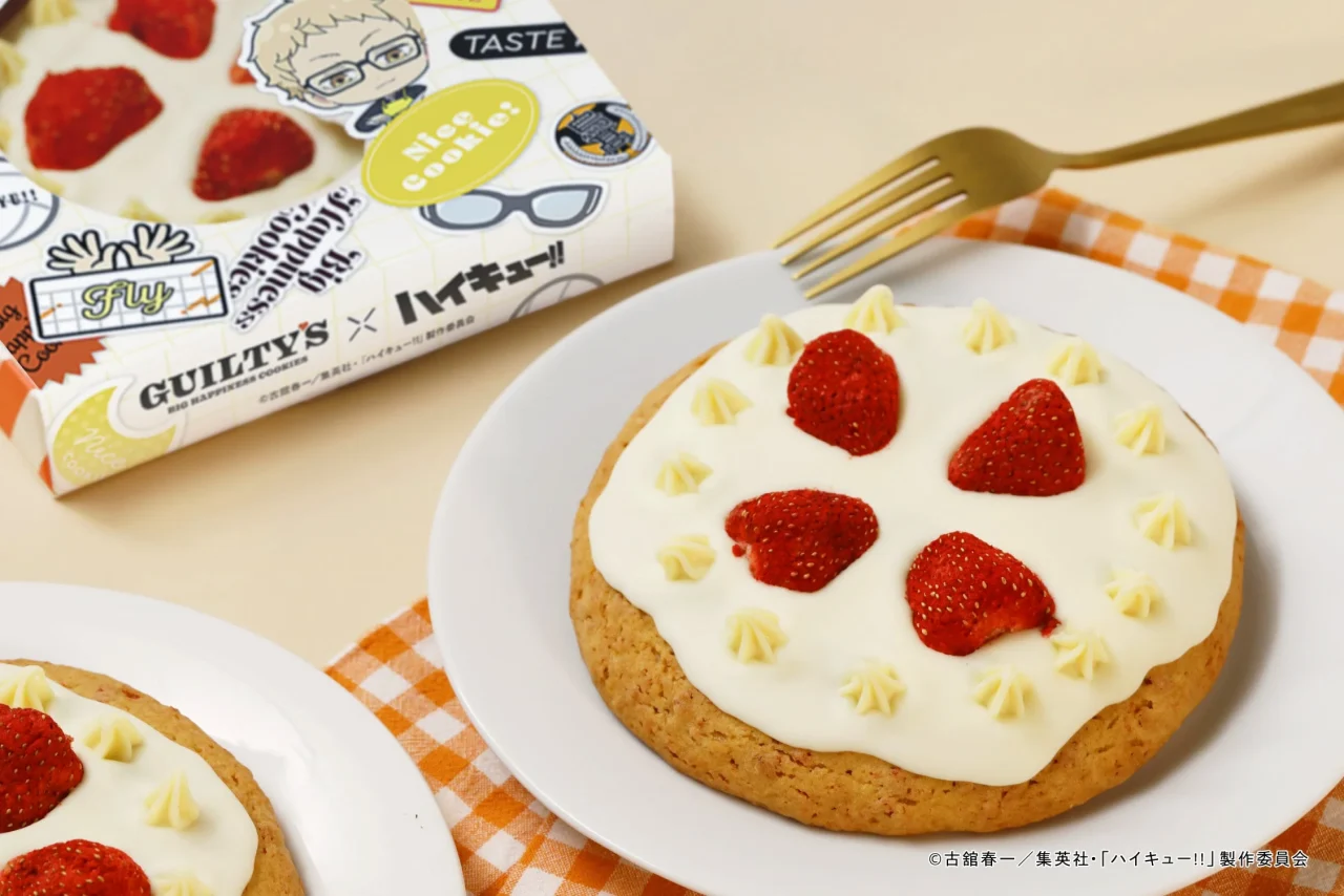 月島のショートケーキクッキーとGUILTY'Sコラボパッケージ