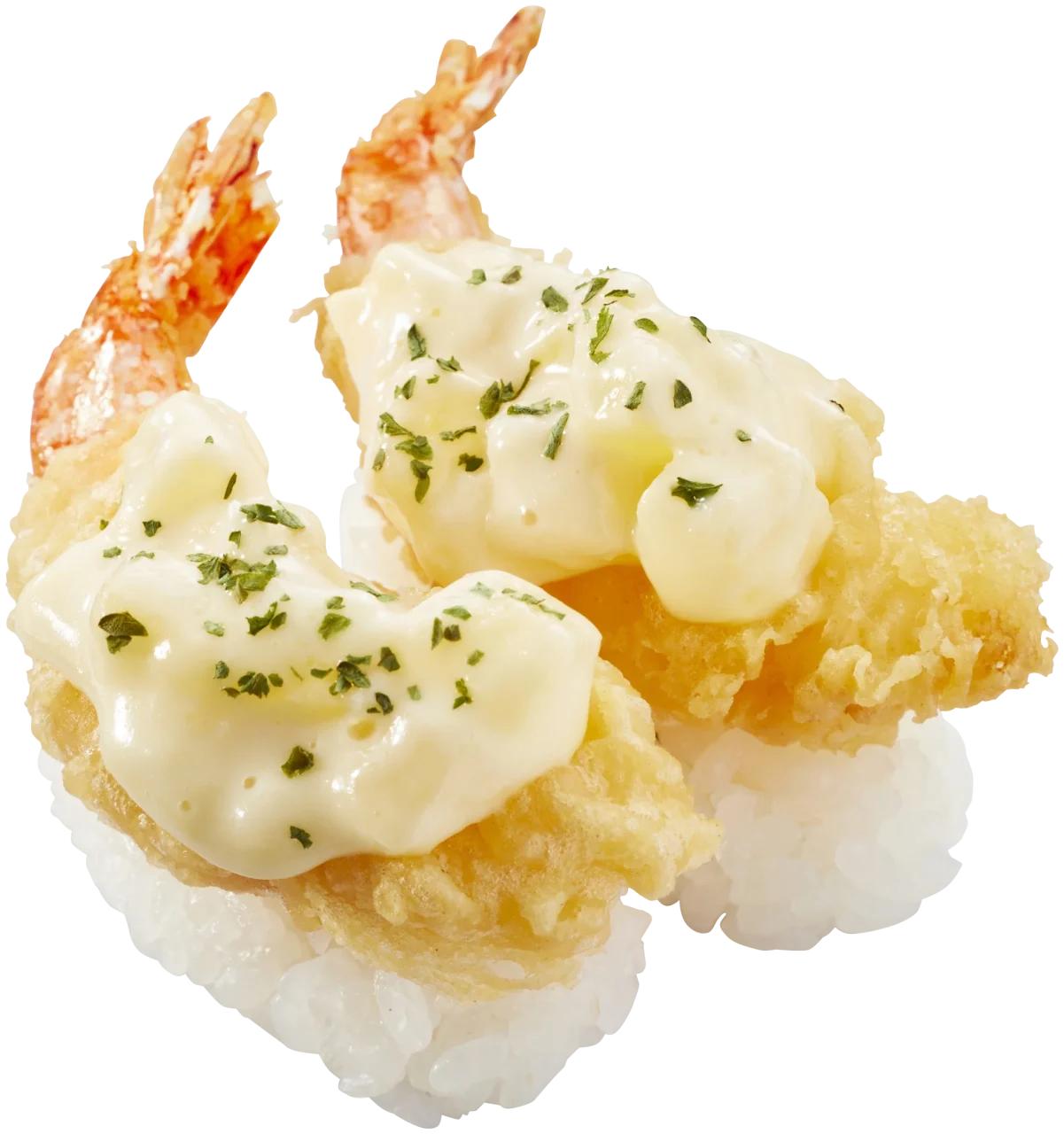 えび天にぎり ～ふじりんごのクリーミーマヨソース～