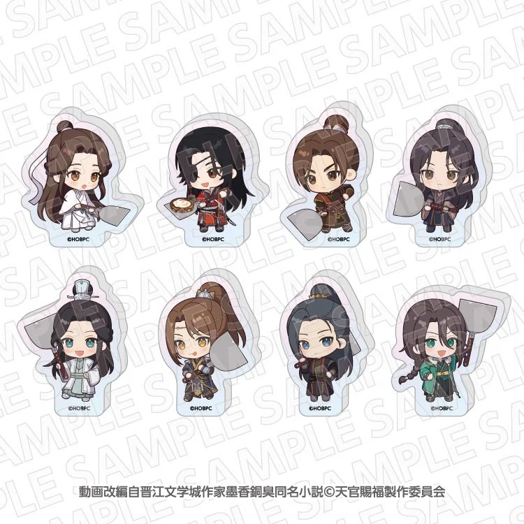 天官賜福 貮×ぼてぢゅうコラボのミニキャラオーロラアクリルブロック8種