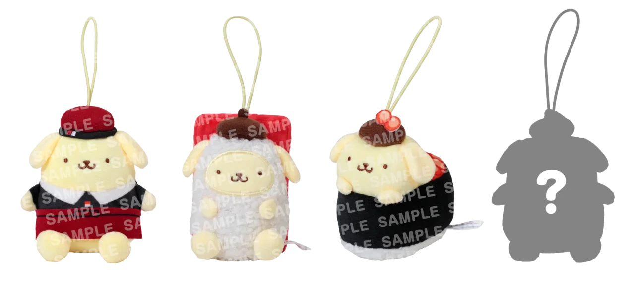 ポムポムプリン コラボマスコット 第1弾 全4種(3種+シークレット1種)