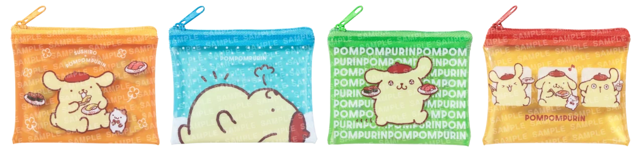 ポムポムプリン コラボファスナーポーチ 全4種イメージ
