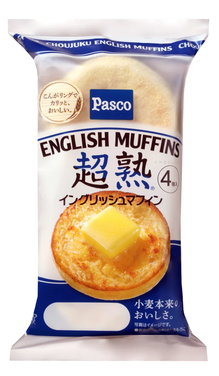 Pasco 超熟イングリッシュマフィン 4個入のパッケージ