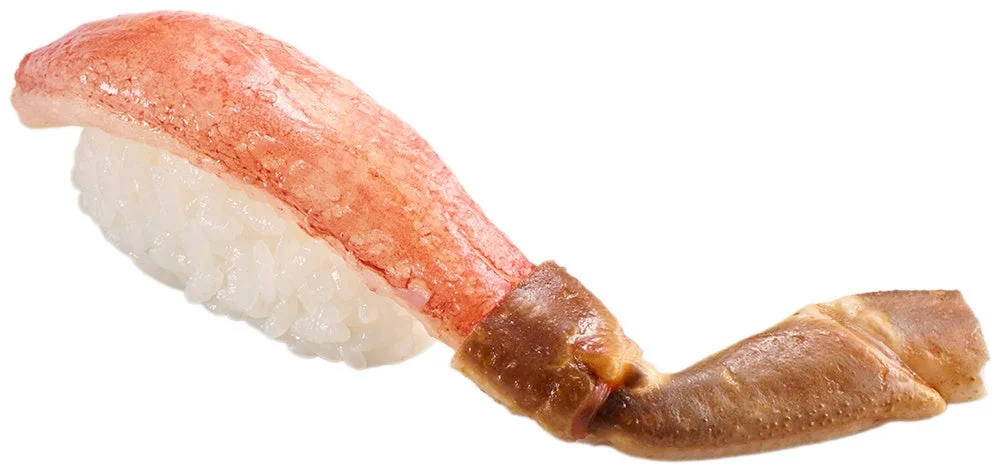 天然と表記された、白身魚の握り寿司