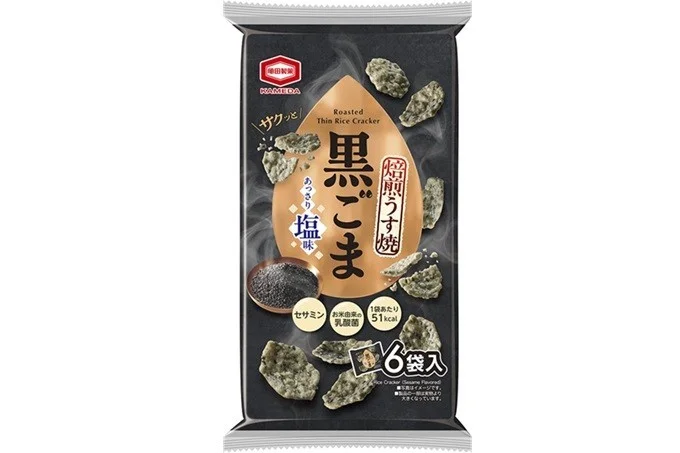 『60g 焙煎うす焼 黒ごま』のパッケージ画像