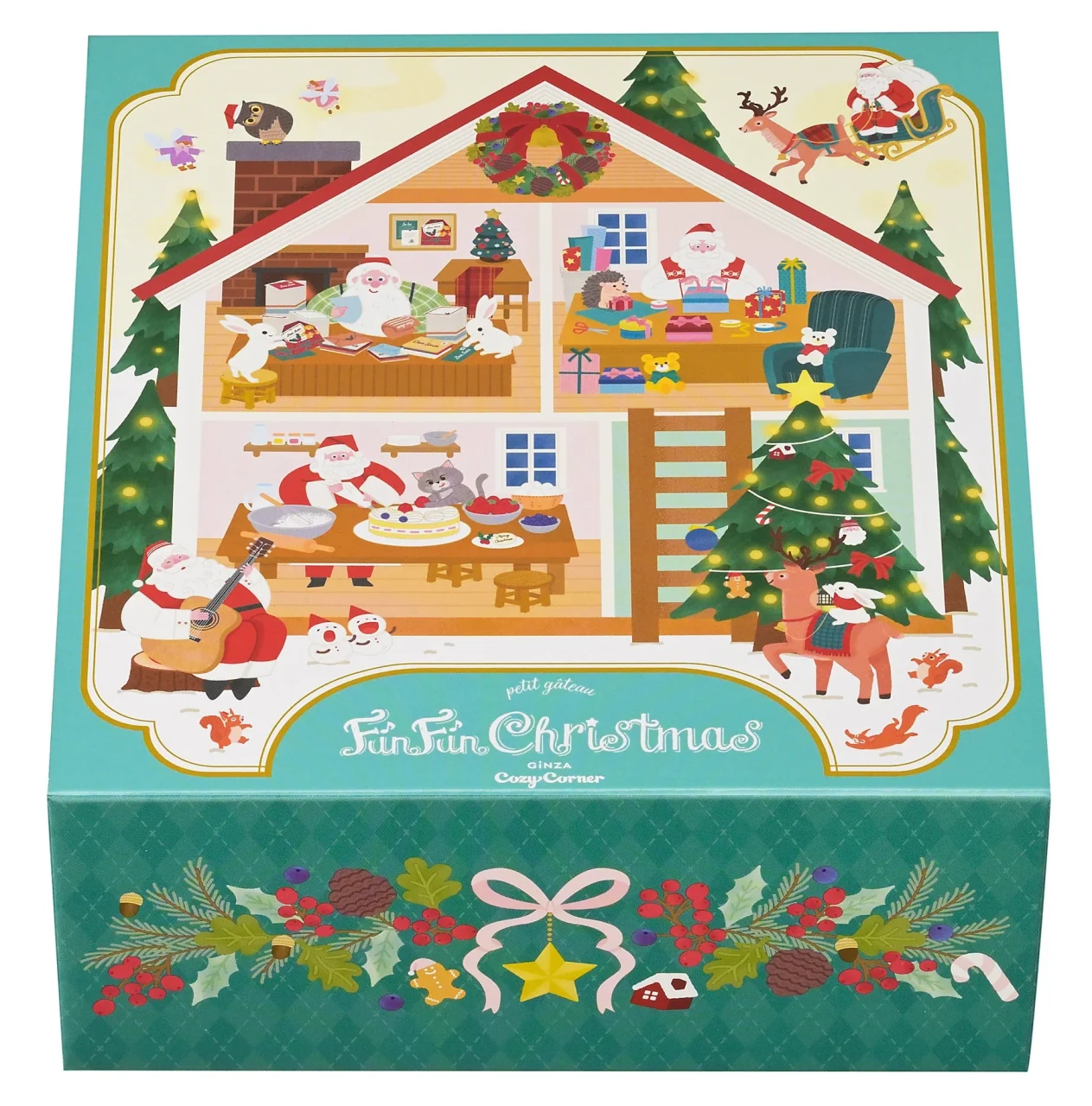 サンタさんと森の仲間たちの専用BOX(9個入)
