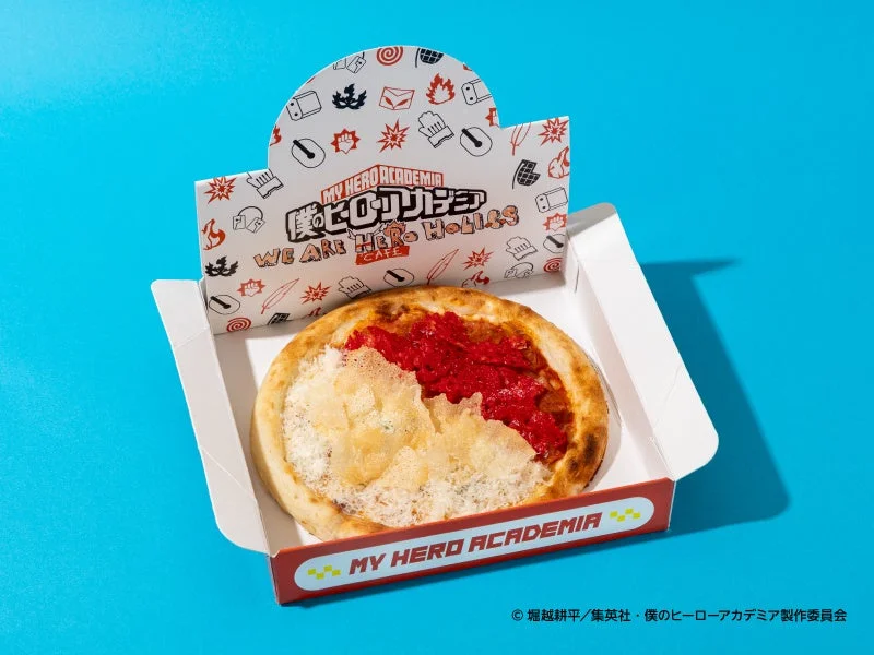 【轟焦凍】ゴルゴンゾーラ&ペパロニの赤白に分かれたピザ