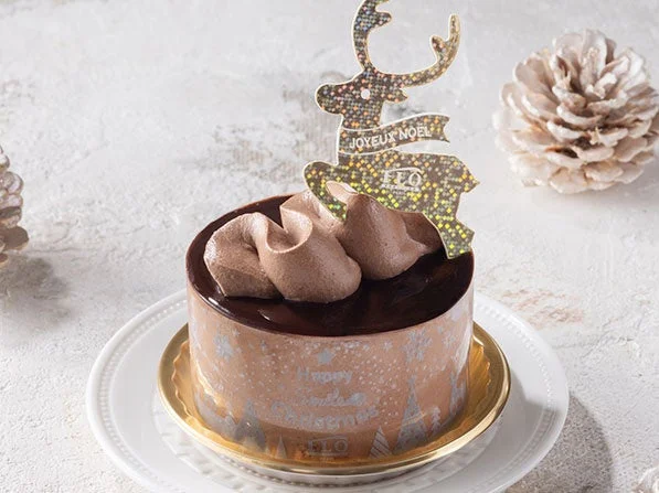 Xmasマルキーズ・オ・ショコラ。トナカイ飾り付きのチョコケーキ