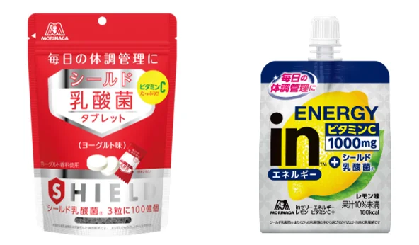 シールド乳酸菌タブレットのパウチとinゼリー エネルギーレモン ビタミンC＋