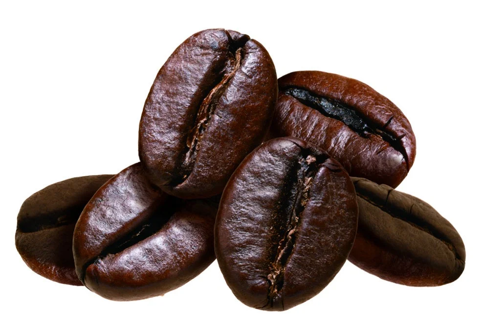 焙煎されたコーヒー豆が重なった様子のイメージ