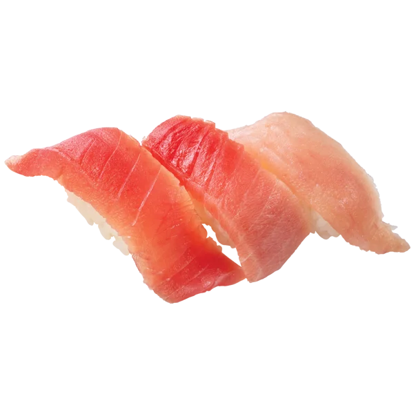 お得!まぐろづくし(大切りまぐろ/中とろ/上びんちょう)の3貫