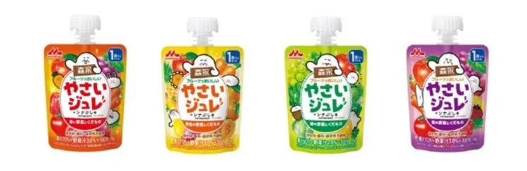 フルーツでおいしいやさいジュレ 4種のスパウト付きパウチ