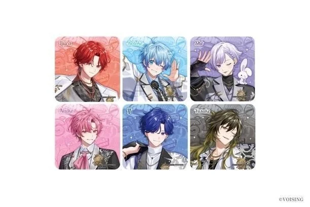 後半の購入特典コースター6種。いれいすメンバー6人のイラスト