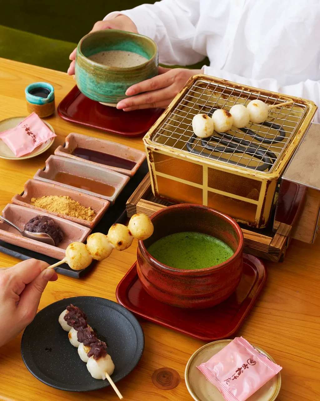 おかげ庵_お抹茶、おだんごなど 和のくつろぎを感じるメニュー