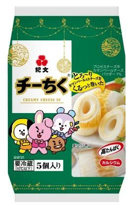 チーちく® 5個入りのBT21デザインパッケージ