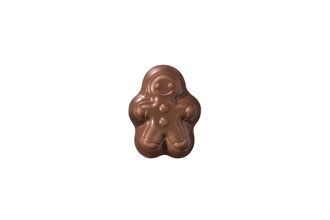 ジンジャーブレッドマン形のミルクチョコレート